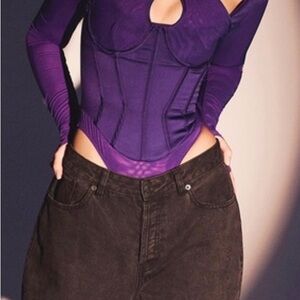 House of CB Purple Bodysuit